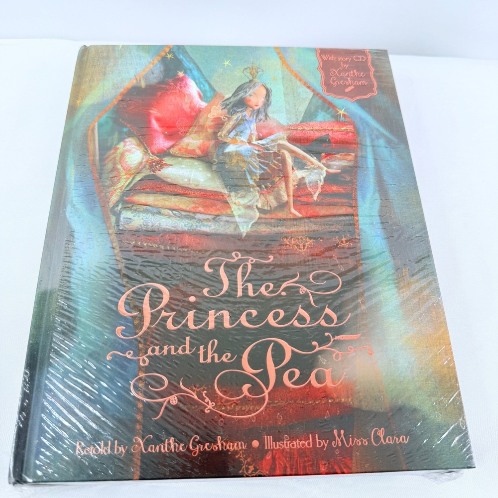 3 Fairy Tale Books Miss Clara Illust Princess and the Pea Snow Queen CD New Seal